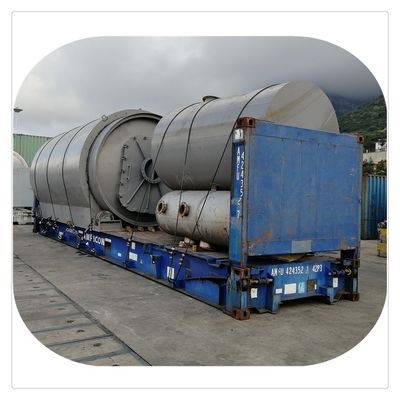 Recyclage des déchets de pneus à partir de carburant au gaz naturel dans une usine de pyrolyse d'huile de combustible 2,6 m*6,6 m*18 mm