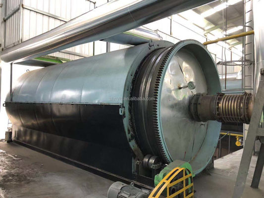 Machine de pyrolyse continue au charbon pour les déchets de pneus, de plastique, de boues d'huile, de feuille d'aluminium