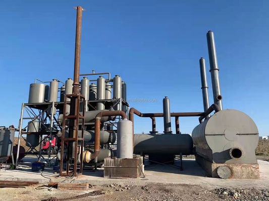 Usine de recyclage des huiles de moteur noires pour la transformation des huiles diesel