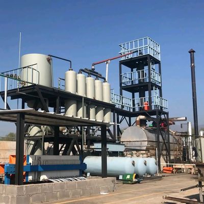 Usine de recyclage des huiles de moteur noires pour la transformation des huiles diesel