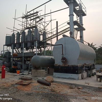 Usine de recyclage des huiles de moteur noires pour la transformation des huiles diesel