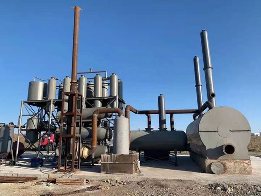D1600*3500mm Machine de distillation pour la régénération des déchets d'huile destinée au raffinage du carburant diesel