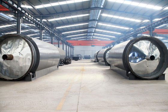 300 mètres carrés de surface nécessaires pour les déchets de pneus et de plastique pour la machine de pyrolyse de l'huile de combustible