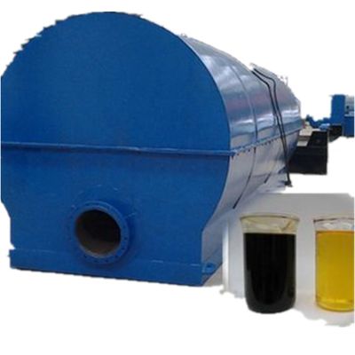 Dimension hôte D1200*3000 mm Petite raffinerie de déchets d'huile moteur pour le recyclage du diesel