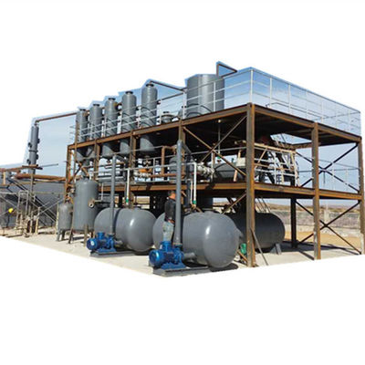 Machine de distillation des déchets d'huile de 25 kW chauffée directement pour convertir le pétrole brut en diesel