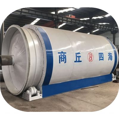 15Machine de pyrolyse de 5 kW pour transformer les déchets en huile de carburant à partir de plastique de pneus et de caoutchouc