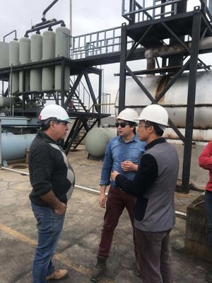 Usine de recyclage des huiles de moteur noires pour la transformation des huiles diesel