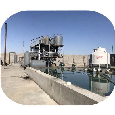 Usine de distillation d'huile par pyrolyse pour la conversion de vieux pneus et de plastique en carburant diesel