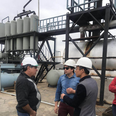 Machine de recyclage de pétrole de 16 kW pour raffinerie de pétrole brut D2000*4000 mm