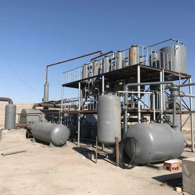 Usine de distillation d'huile par pyrolyse pour la conversion de vieux pneus et de plastique en carburant diesel