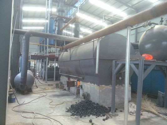 Usine de distillation d'huile par pyrolyse pour la conversion de vieux pneus et de plastique en carburant diesel
