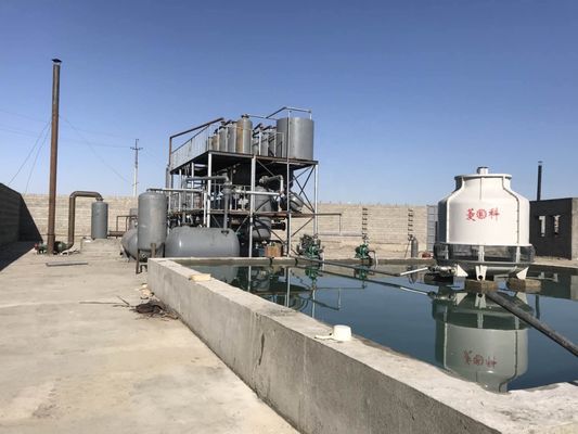 Machine de raffinage du pétrole brut continu à l'énergie diesel avec Q245R chaudière en acier
