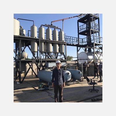Q245 Raffinerie de pétrole d'acier utilisé Machine de distillation pour la production d'huile de base de carburant diesel