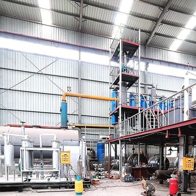 Recycler les déchets d'huile moteur en diesel et huile de base avec un équipement de distillation 380v/50hz