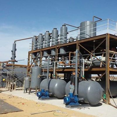 Recycler les déchets d'huile moteur en diesel et huile de base avec un équipement de distillation 380v/50hz