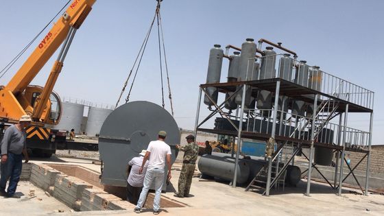 Équipement de distillation de l'huile de pyrolyse plastique pour les déchets de pneus et de diesel