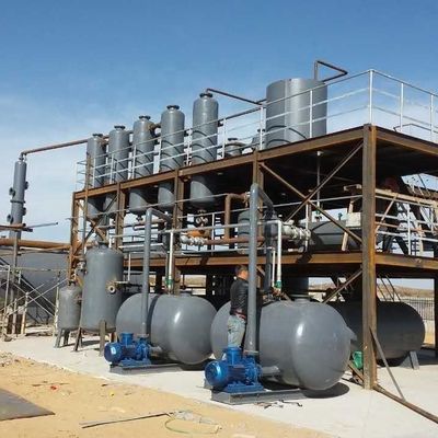 Équipement de distillation de l'huile de pyrolyse plastique pour les déchets de pneus et de diesel