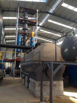 Équipement de distillation de l'huile de pyrolyse plastique pour les déchets de pneus et de diesel