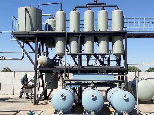 Équipement de distillation de l'huile de pyrolyse plastique pour les déchets de pneus et de diesel