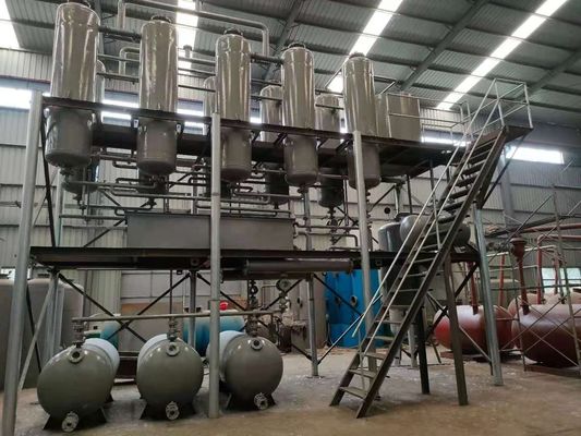 30000 kg de production continue raffinerie de recyclage d'huile de machine diesel pour l'exploitation minière d'énergie