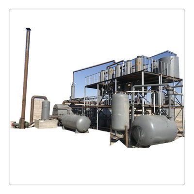 Méthode de chauffage Équipement de distillation Huile de pyrolyse de pneus pour diesel Huile de déchets