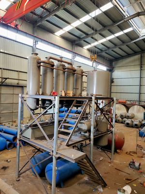 Méthode de chauffage Équipement de distillation Huile de pyrolyse de pneus pour diesel Huile de déchets