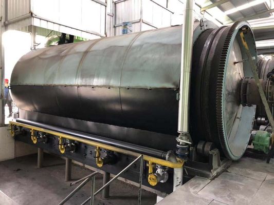 15.5kw type rotatif recycler transformer les déchets de pneus et de plastique en carburant