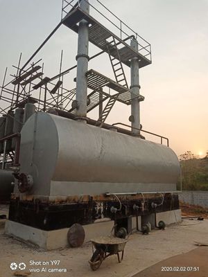 Machine de filtration d'huile de moteur de 10 tonnes de capacité de régénération d'huile noire pour l'huile de voiture d'occasion