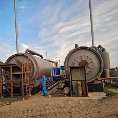 Machine de pyrolyse pour les déchets de pneus et de plastique pour l'industrie minière de l'énergie