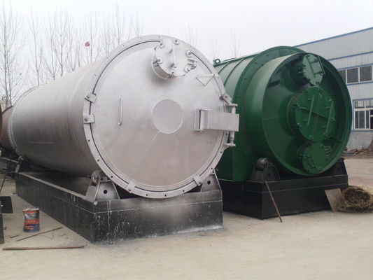 12 tonnes par jour Usine de pyrolyse des déchets de pneus, caoutchouc, plastique pour la production d'énergie à partir de pétrole