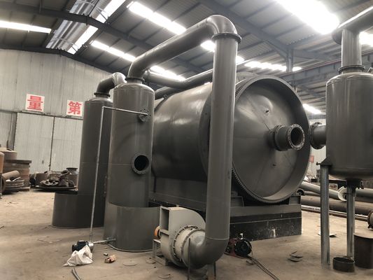 Déchets de surface de pneus en plastique huile de caoutchouc boue à l'énergie machine à huile de combustible 30000 kg poids