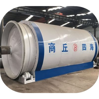 300 mètres carrés d'aire requise usine de pyrolyse de pneus avec des caractéristiques avancées