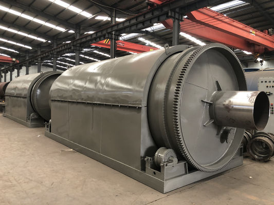 Machine de pyrolyse pour le recyclage des déchets plastiques de pneus à l'huile de combustible pour le fil d'acier du produit final