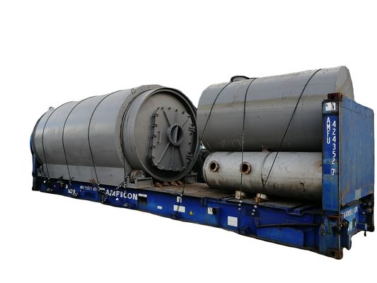 Système de refroidissement à l'eau Machine de recyclage de pneus à huile de pyrolyse à haut rendement d'huile