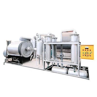 Capacité de traitement quotidienne de 8 à 10 tonnes Machine de pyrolyse de caoutchouc pour le recyclage des déchets de pneus