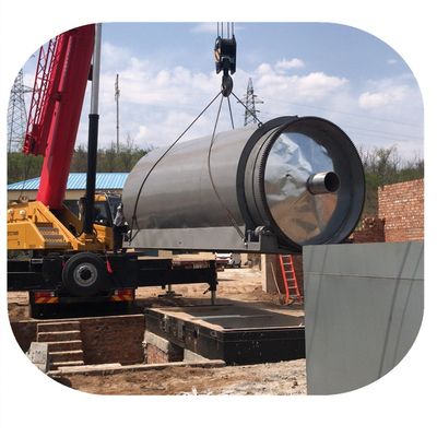 Installation guidée par un ingénieur d'une usine de pyrolyse pour le recyclage des déchets de pneus