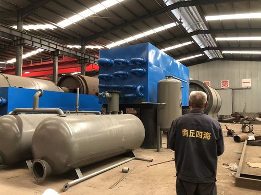 Ligne de production de pneus de pyrolyse à pétrole de 38 tonnes de capacité pour un emplacement de 300 m2