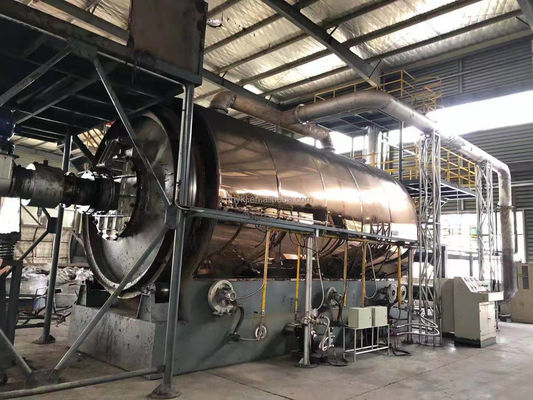15 TPD Machine de pyrolyse de l'huile de pneu usée pour la ligne de production de recyclage du caoutchouc en 2022