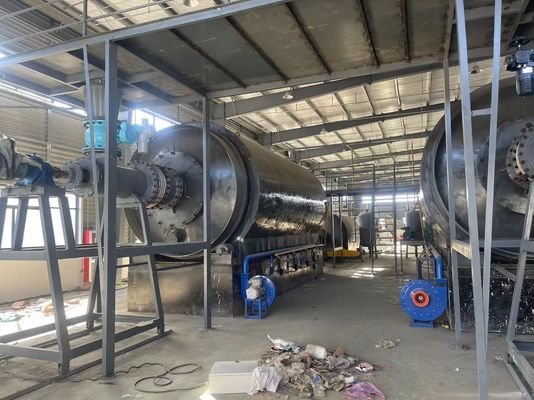 10 tonnes d'usine de pyrolyse pour la ligne de production de plastique/pneumatique au diesel